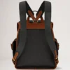 Heritage Backpack Black & Cognac Bioveg Scotchgrain
