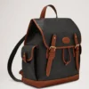 Heritage Backpack Black & Cognac Bioveg Scotchgrain