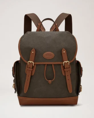 Heritage Backpack Mole & Cognac Bioveg Scotchgrain