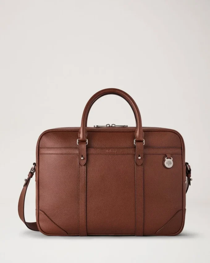 Heritage Briefcase Oak Two-Tone Small Classic Grain