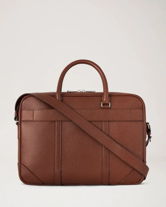 Heritage Briefcase Oak Two-Tone Small Classic Grain