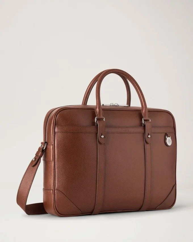 Heritage Briefcase Oak Two-Tone Small Classic Grain