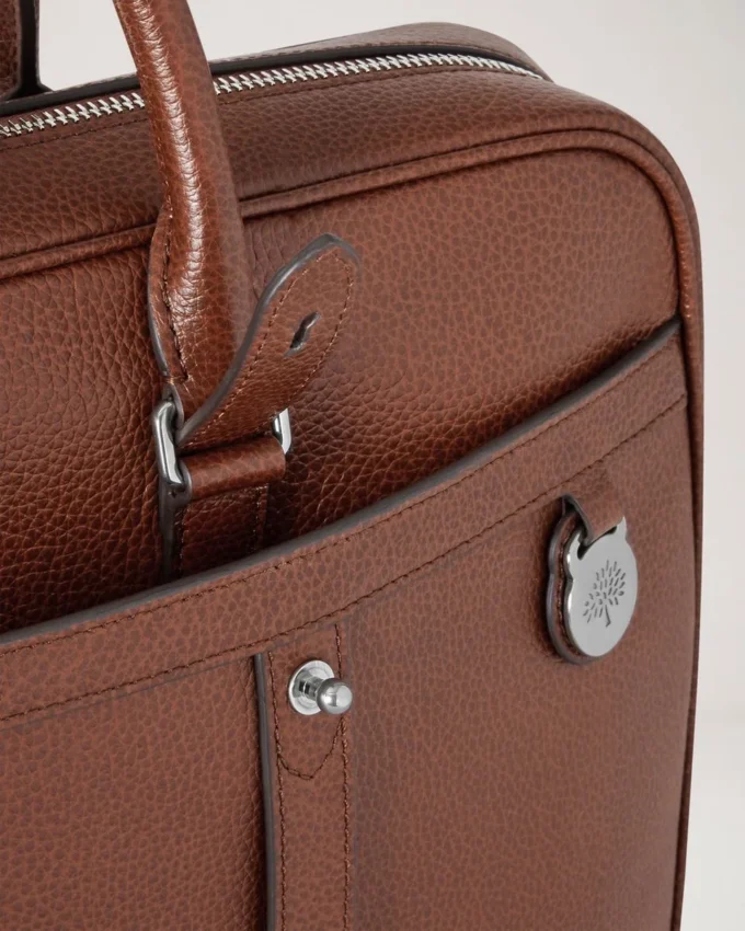 Heritage Briefcase Oak Two-Tone Small Classic Grain