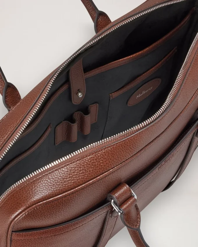 Heritage Briefcase Oak Two-Tone Small Classic Grain