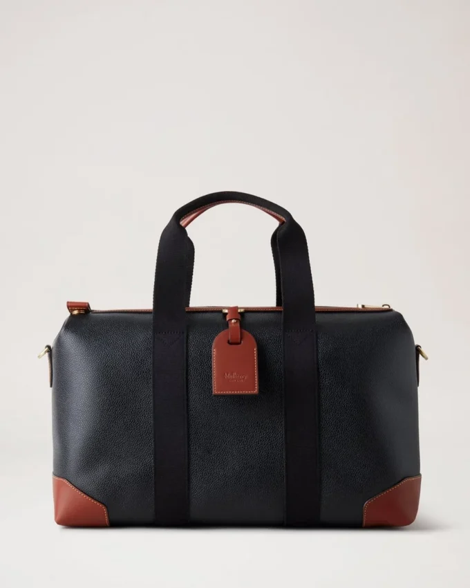 Heritage Day Clipper Black & Cognac Printed Bioveg Scotchgrain & Flat Calf