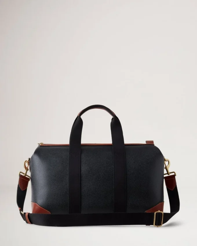 Heritage Day Clipper Black & Cognac Printed Bioveg Scotchgrain & Flat Calf