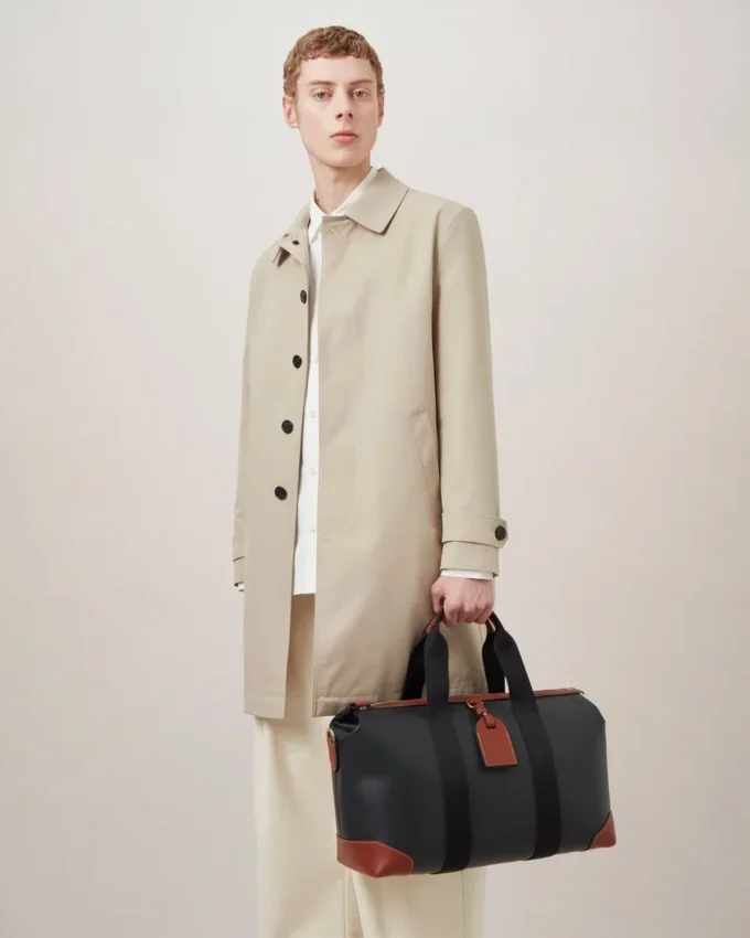 Heritage Day Clipper Black & Cognac Printed Bioveg Scotchgrain & Flat Calf