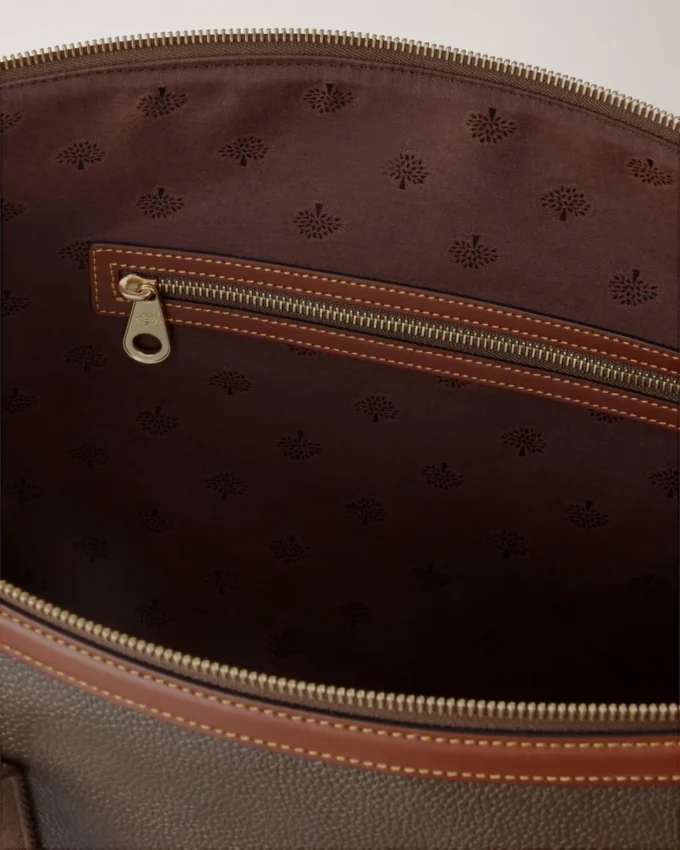 Heritage Day Clipper Mole & Cognac Printed Bioveg Scotchgrain & Flat Calf