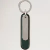 Heritage Keyring Mulberry Green Small Classic Grain