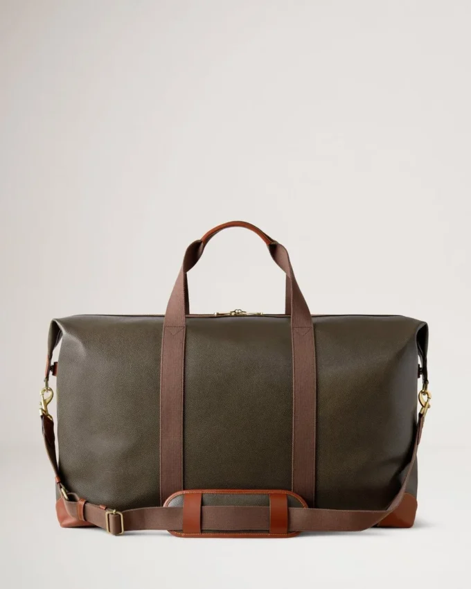 Heritage Large Clipper Mole & Cognac Printed Bioveg Scotchgrain & Flat Calf