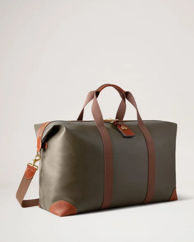 Heritage Large Clipper Mole & Cognac Printed Bioveg Scotchgrain & Flat Calf