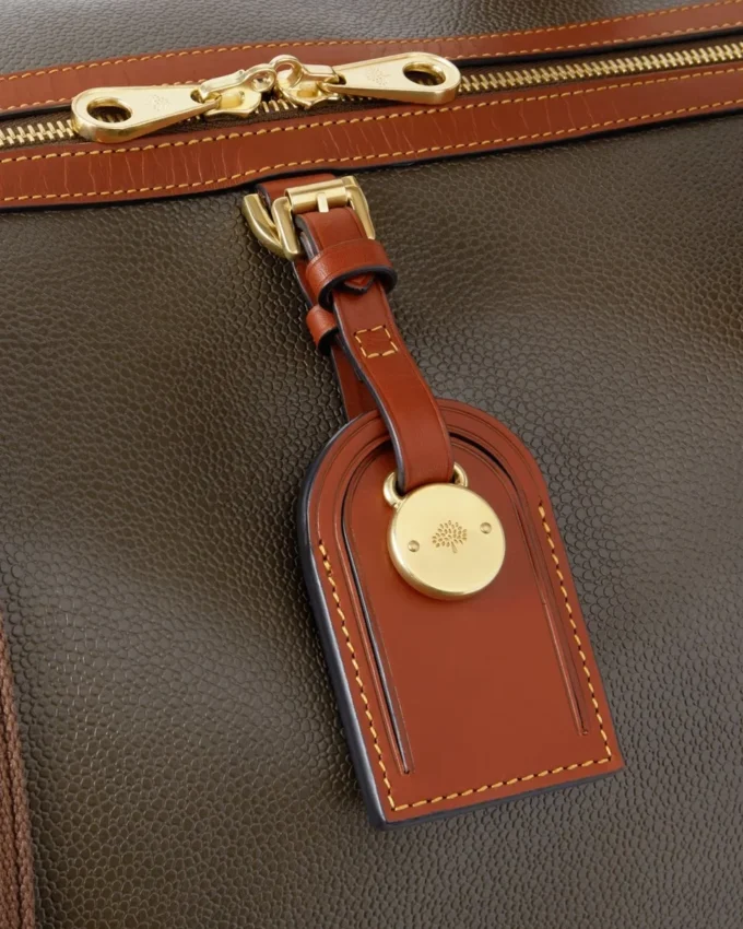 Heritage Large Clipper Mole & Cognac Printed Bioveg Scotchgrain & Flat Calf