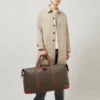 Heritage Large Clipper Mole & Cognac Printed Bioveg Scotchgrain & Flat Calf