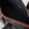 Heritage Medium Clipper Black & Cognac Printed Bioveg Scotchgrain & Flat Calf