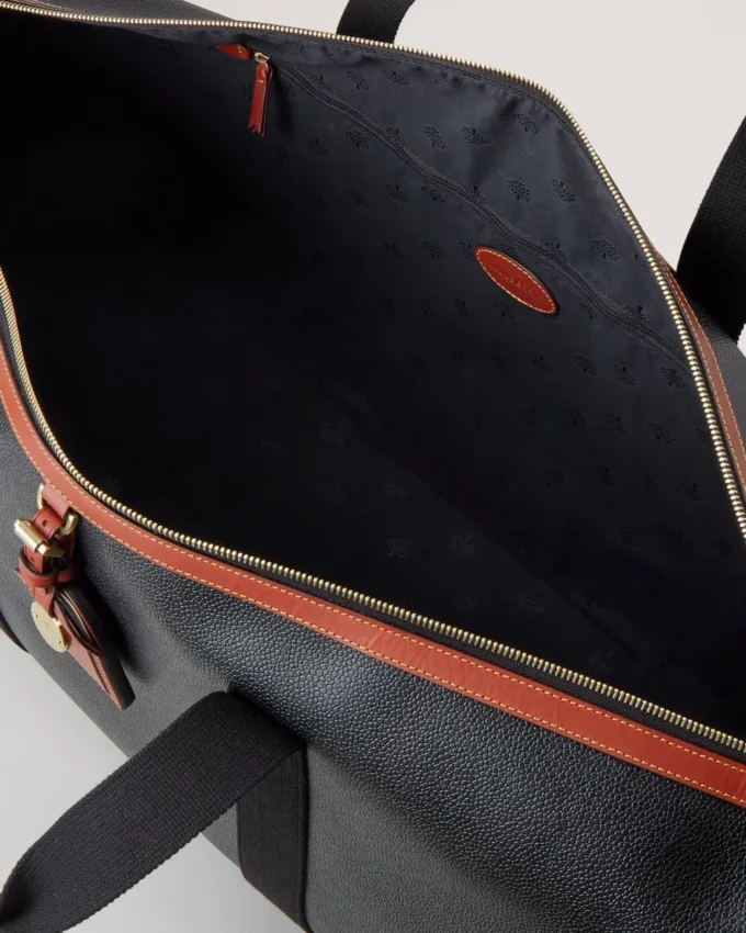 Heritage Medium Clipper Black & Cognac Printed Bioveg Scotchgrain & Flat Calf