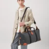 Heritage Medium Clipper Black & Cognac Printed Bioveg Scotchgrain & Flat Calf
