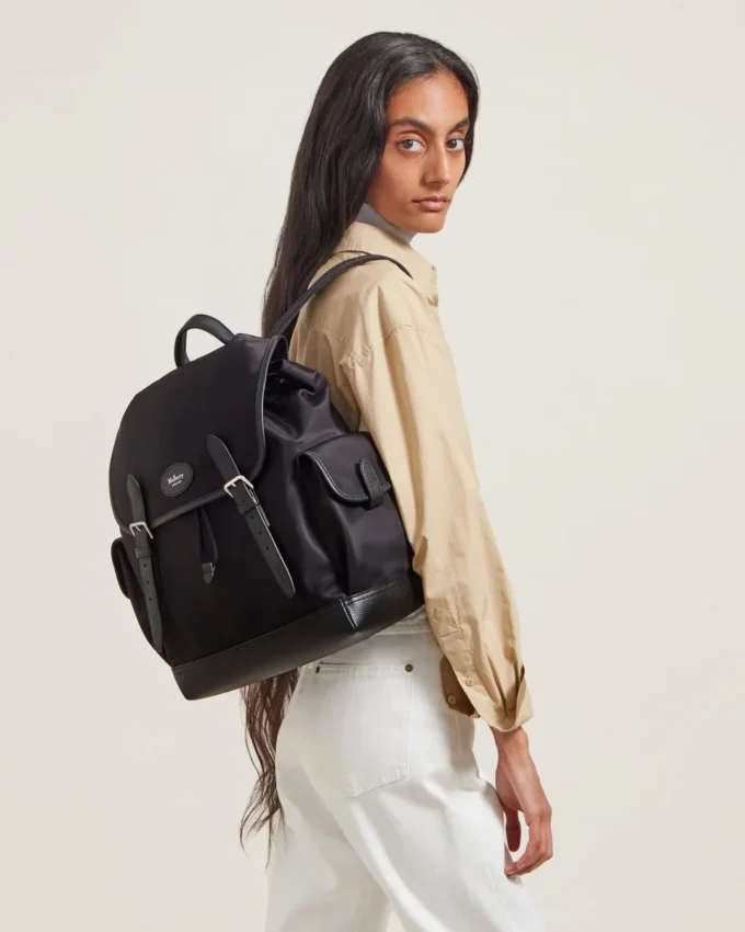 Heritage Nylon Backpack Black Nylon Women