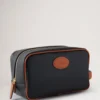 Heritage Wash Case Black & Cognac Printed Bioveg Scotchgrain & Flat Calf