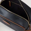 Heritage Wash Case Black & Cognac Printed Bioveg Scotchgrain & Flat Calf