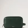 Heritage Wash Case Mulberry Green Small Classic Grain