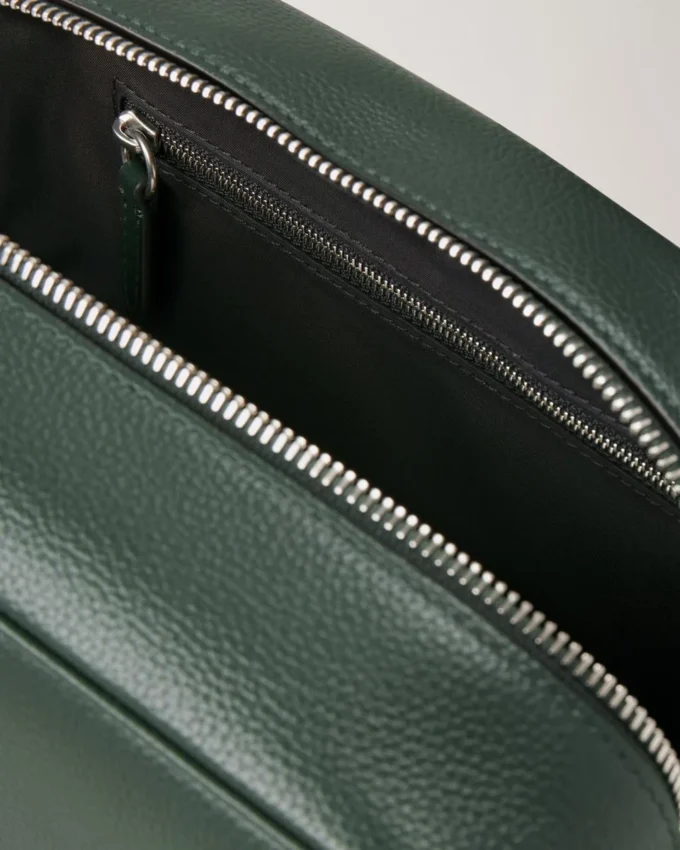Heritage Wash Case Mulberry Green Small Classic Grain