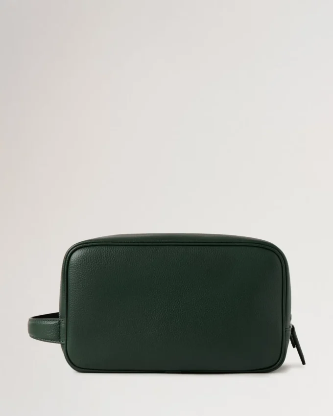 Heritage Wash Case Mulberry Green Small Classic Grain