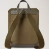 Heritage Waxed Backpack Dark Moss Waxed Cotton Women