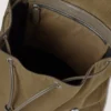 Heritage Waxed Backpack Dark Moss Waxed Cotton Women