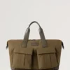 Heritage Waxed Day Clipper Dark Moss Waxed Cotton