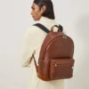 Heritage Zipped Backpack Oak Two-Tone Small Classic Grain