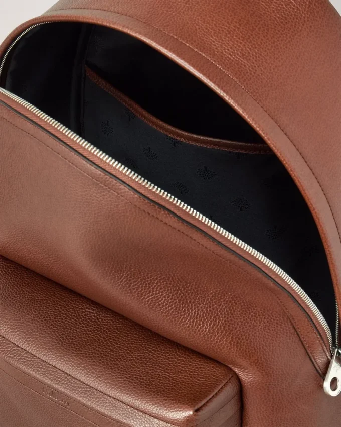Heritage Zipped Backpack Oak Two-Tone Small Classic Grain