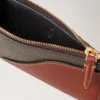 Heritage Zipped Long Card Holder Mole & Cognac Printed Bioveg Scotchgrain & Flat Calf