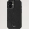 Iphone 16 Case Black Small Classic Grain Women