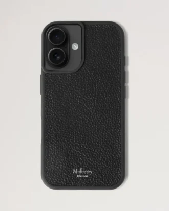 Iphone 16 Case Black Small Classic Grain Women