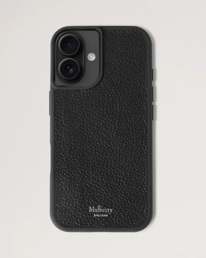 Iphone 16 Case Black Small Classic Grain Women