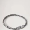 Iris Bracelet Charcoal & Solid Grey Heavy Grain