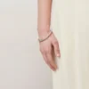 Iris Bracelet Charcoal & Solid Grey Heavy Grain