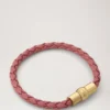 Iris Bracelet Pink Scrumpy Small Classic Grain & Plated Stainless Steel