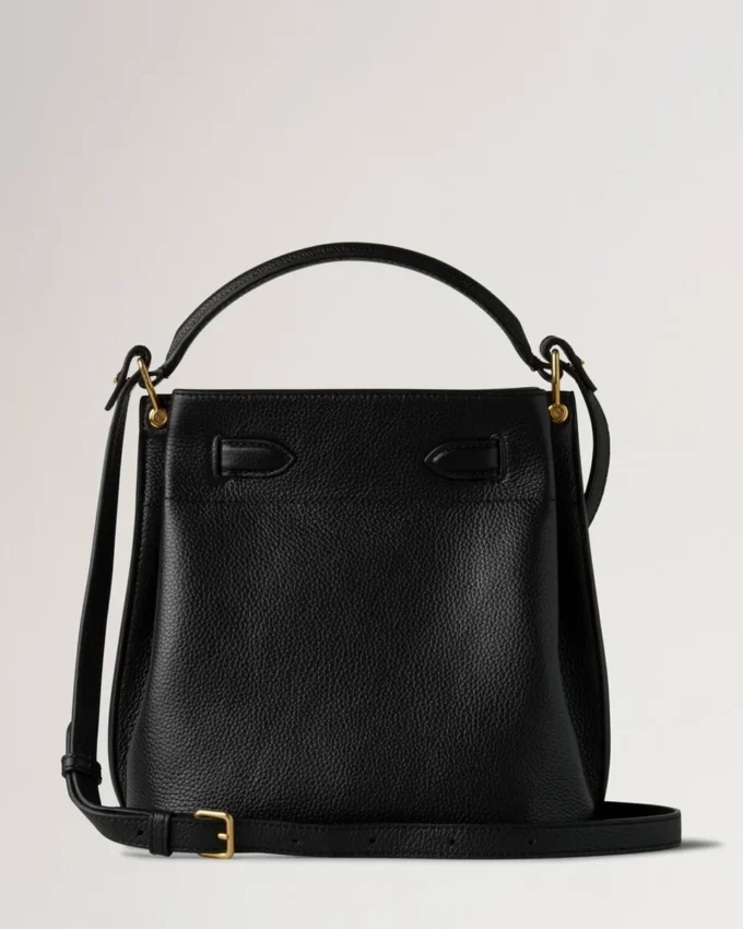 Islington Bucket Black Small Classic Grain Women