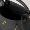 Islington Bucket Black Small Classic Grain Women