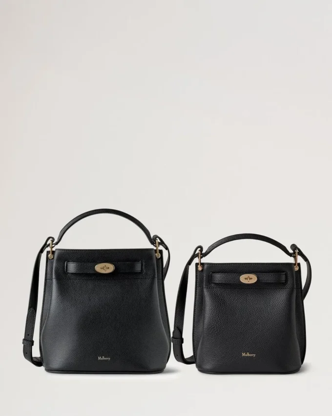 Islington Bucket Black Small Classic Grain Women