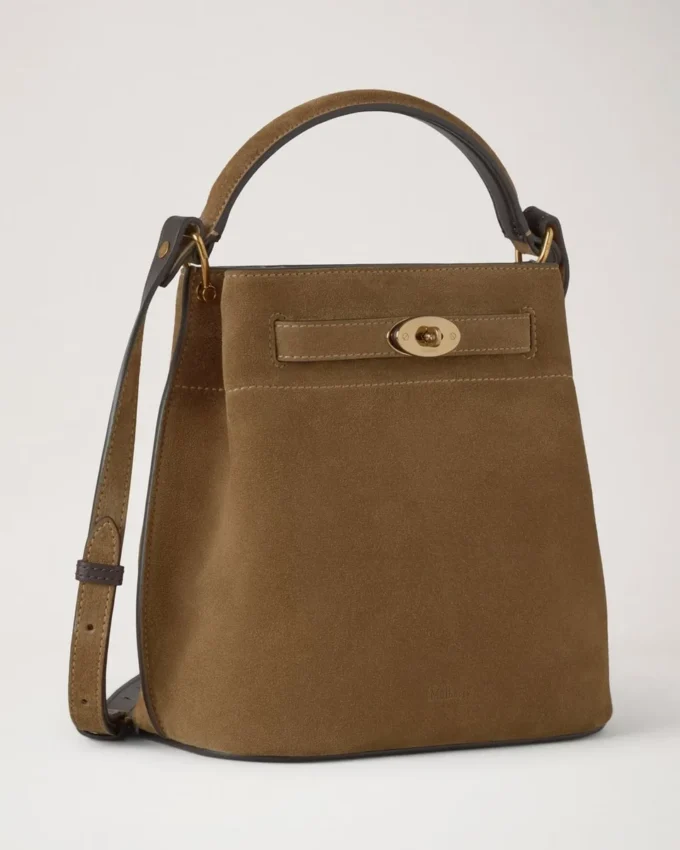 Islington Bucket Salcombe Sand Suede Top Handle Bags