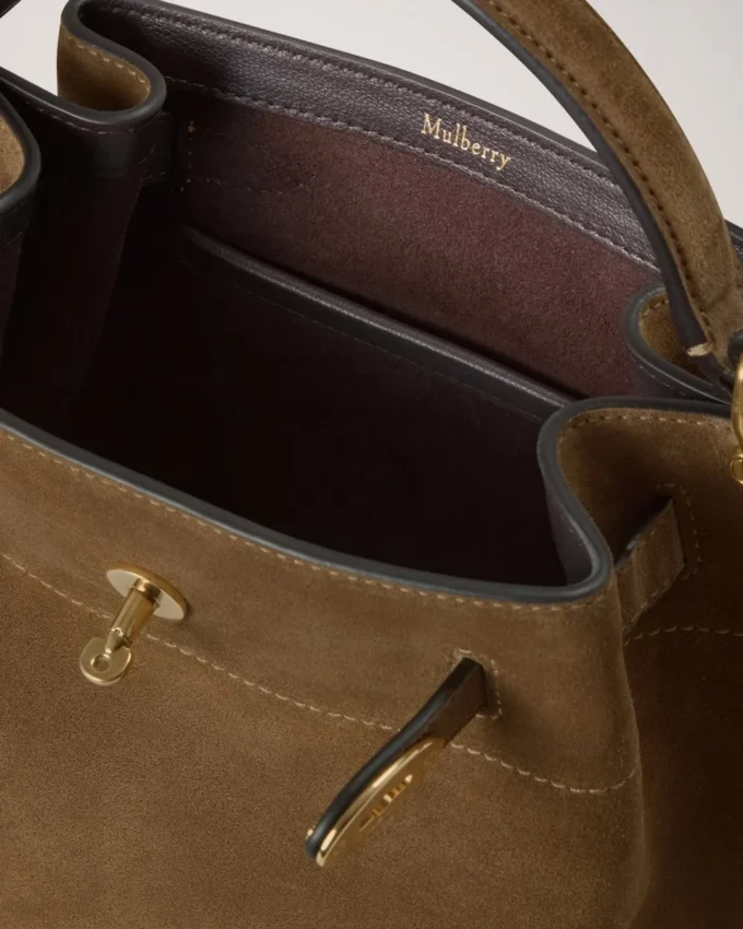 Islington Bucket Salcombe Sand Suede Top Handle Bags