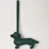 Lanyard Keyring – Sausage Dog Mulberry Green Small Classic Grain