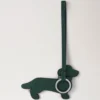 Lanyard Keyring – Sausage Dog Mulberry Green Small Classic Grain
