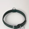 Large Leather Dog Collar Mulberry Green Small Classic Grain