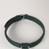 Large Leather Dog Collar Mulberry Green Small Classic Grain