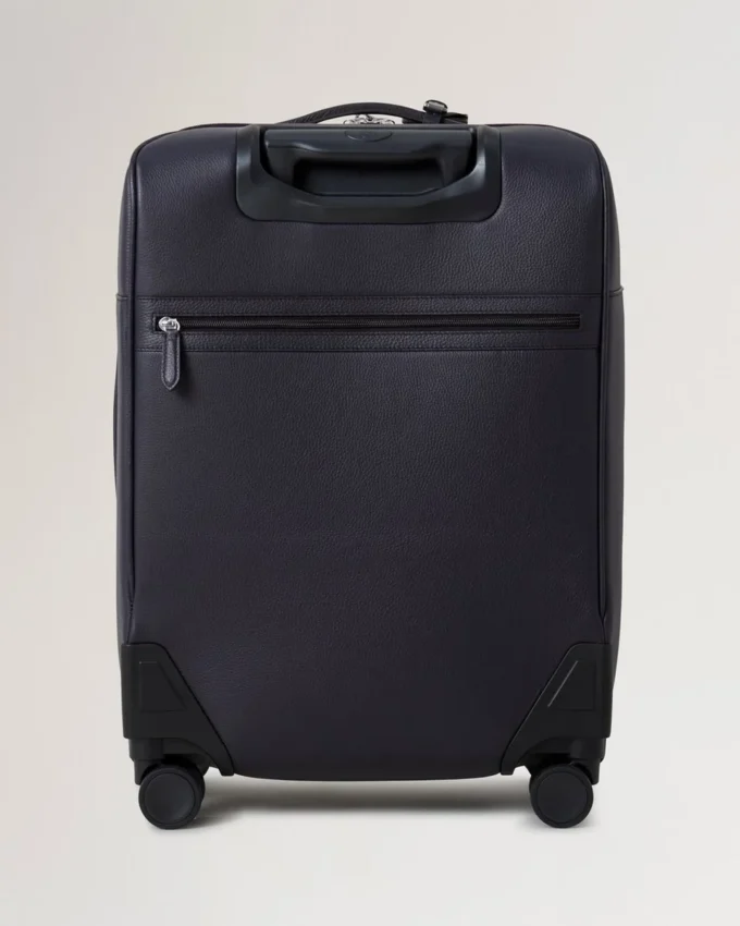 Leather 4 Wheel Suitcase Night Sky Small Classic Grain