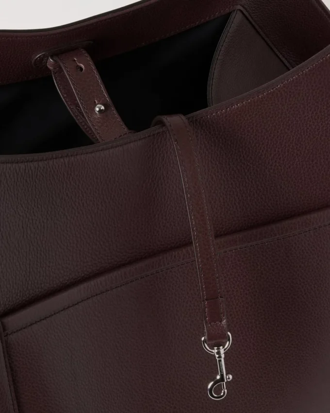 Leather Dog Carrier Oxblood Small Classic Grain