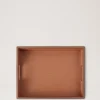 Leather Tray Vintage Oak Calf Leather & Wood Lifestyle